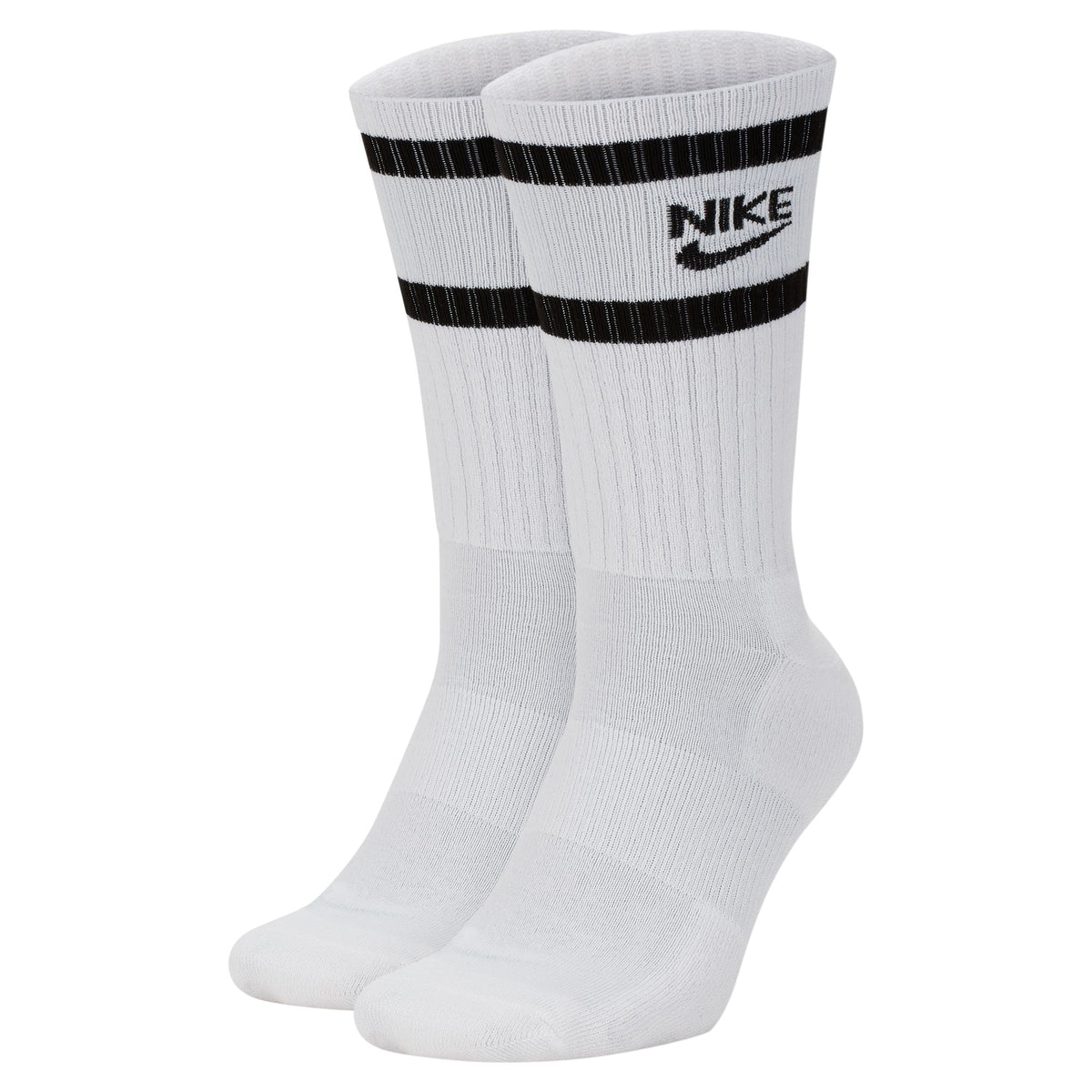 Nike Heritage Crew Socks 2 Pairs White Black FLAVOUR 99