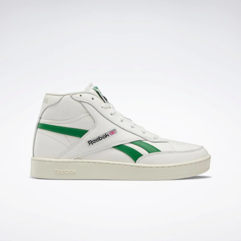 Womens White & Green Reebok Club C Revenge Trainers