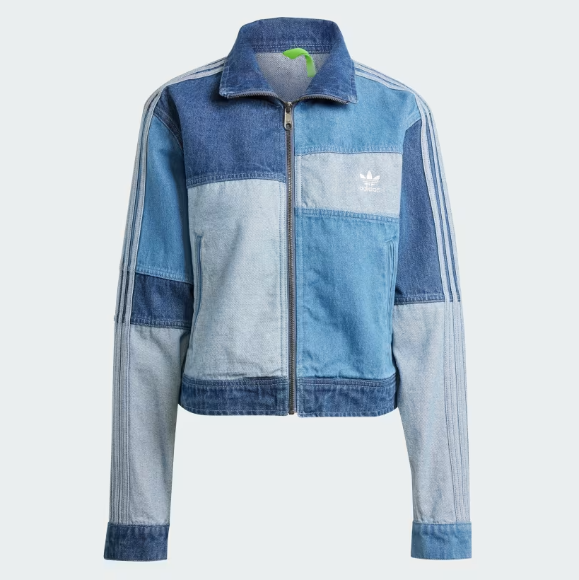 Adidas W Kseniaschnaider Denim Patchwork Track Top FLAVOUR 99