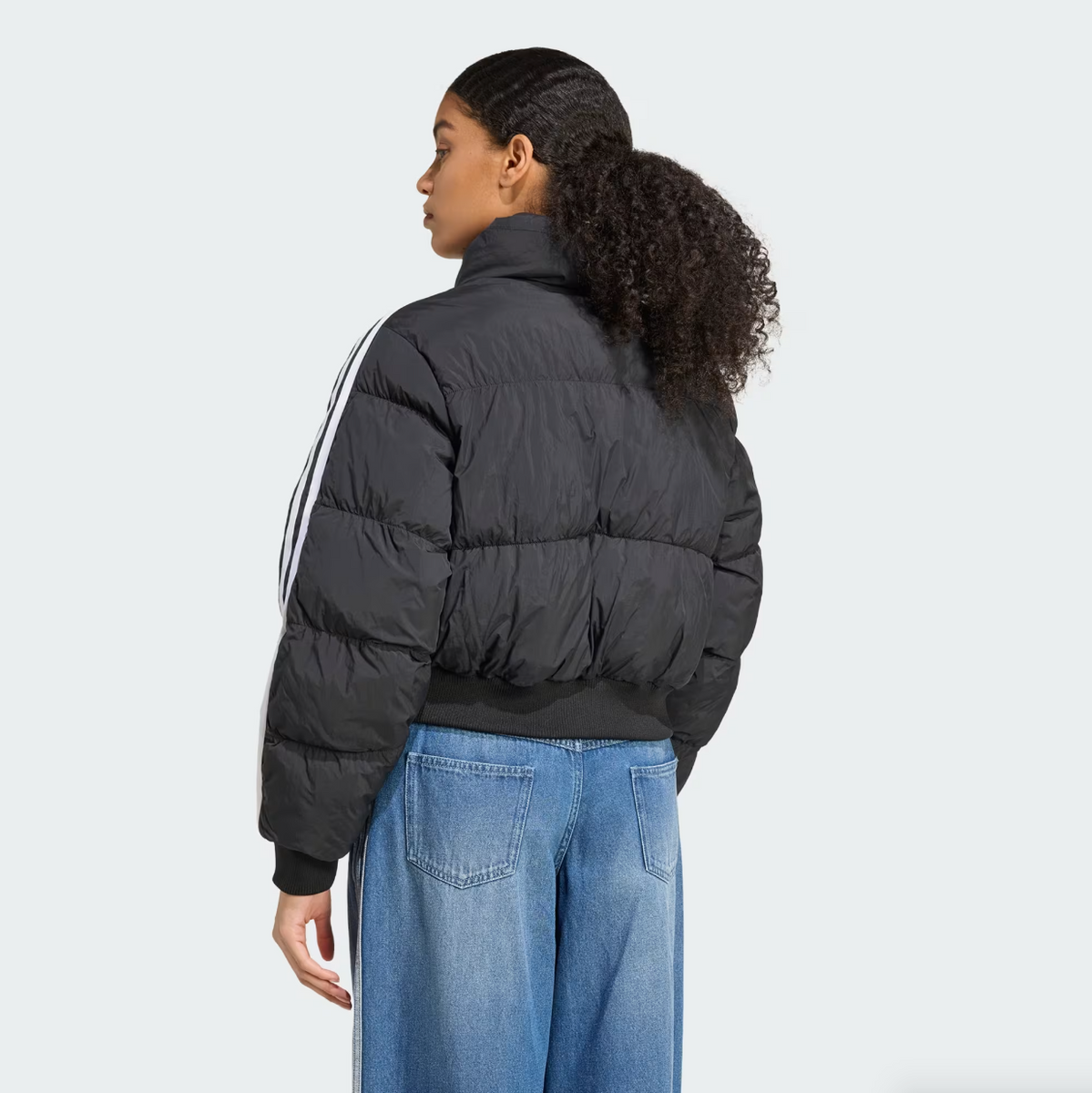 Adidas - W Cropped Puffer Jacket Black – FLAVOUR '99