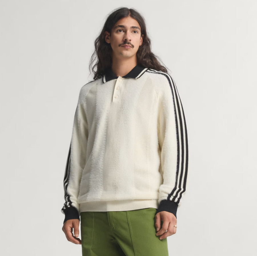 adidas PREMIUM KNITTED JERSEY クリームホワイト M Mens-Premium-Knitted-Jersey-