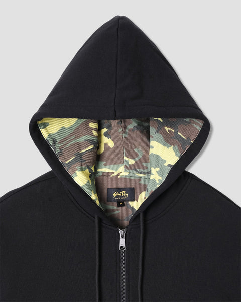 Stan Ray - Thermal Lined Zip Hoodie Black