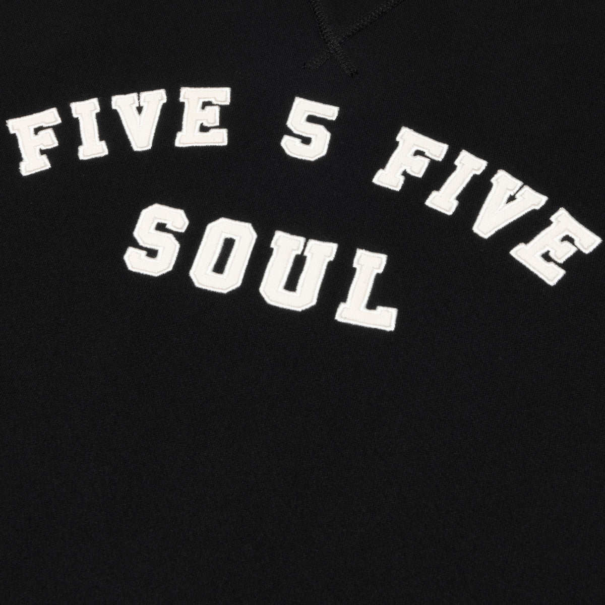 555 Soul - Heritage Arch Crewneck Sweatshirt Black – FLAVOUR '99