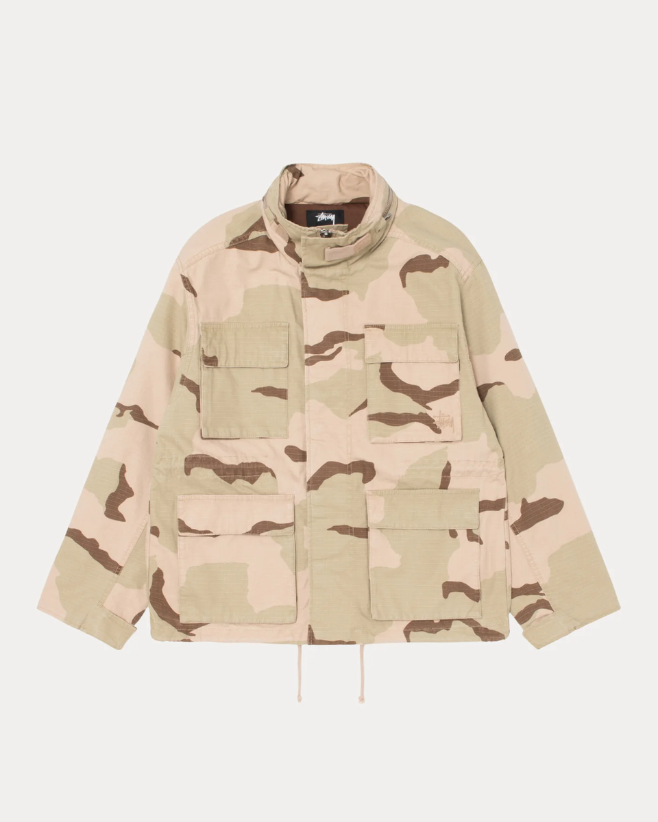 希少◎00s STUSSY 20周年　FIELD JACKET　M65 CAMO Stussy - M65 Jacket ~ Sand Camo – FLAVOUR '99