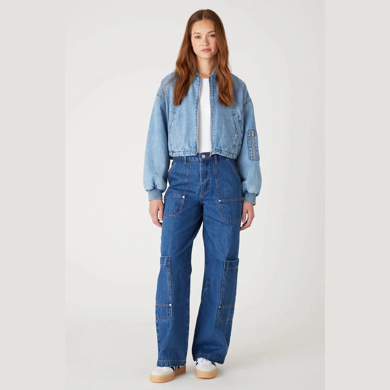 BlankNYC - Guest Star Denim Bomber Blue