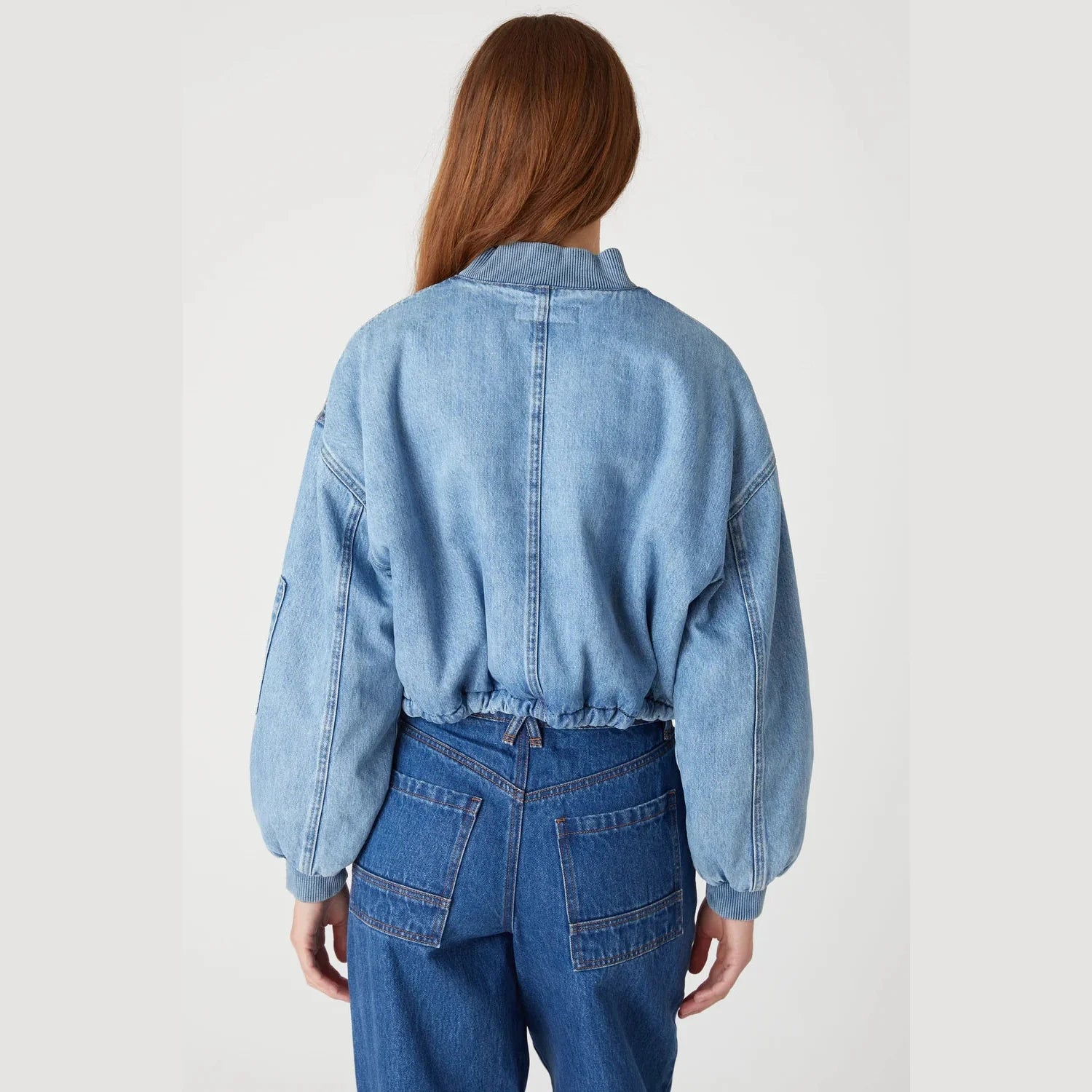 BlankNYC - Guest Star Denim Bomber Blue
