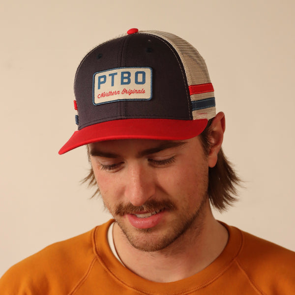 PTBO - Striped Trucker Hat