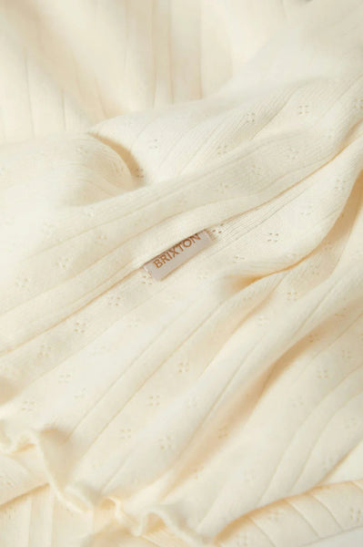 Brixton - W Dolly Slim Long Sleeve Knit T-Shirt Off White