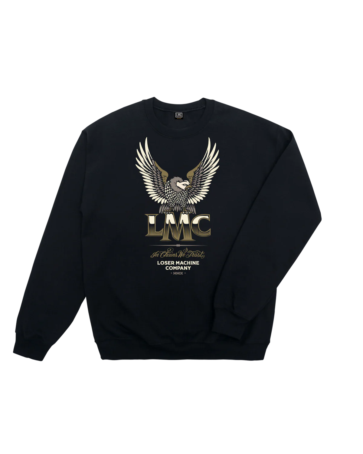 Loser Machine - Grandeur Crew Fleece Black