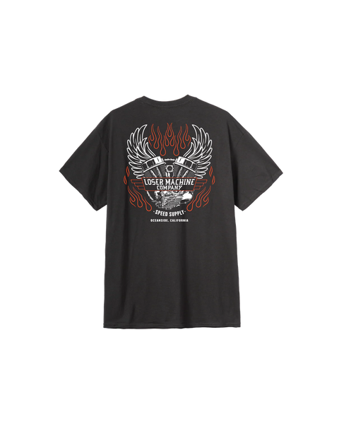 Loser Machine - Fly Wheel Pocket T-Shirt Black
