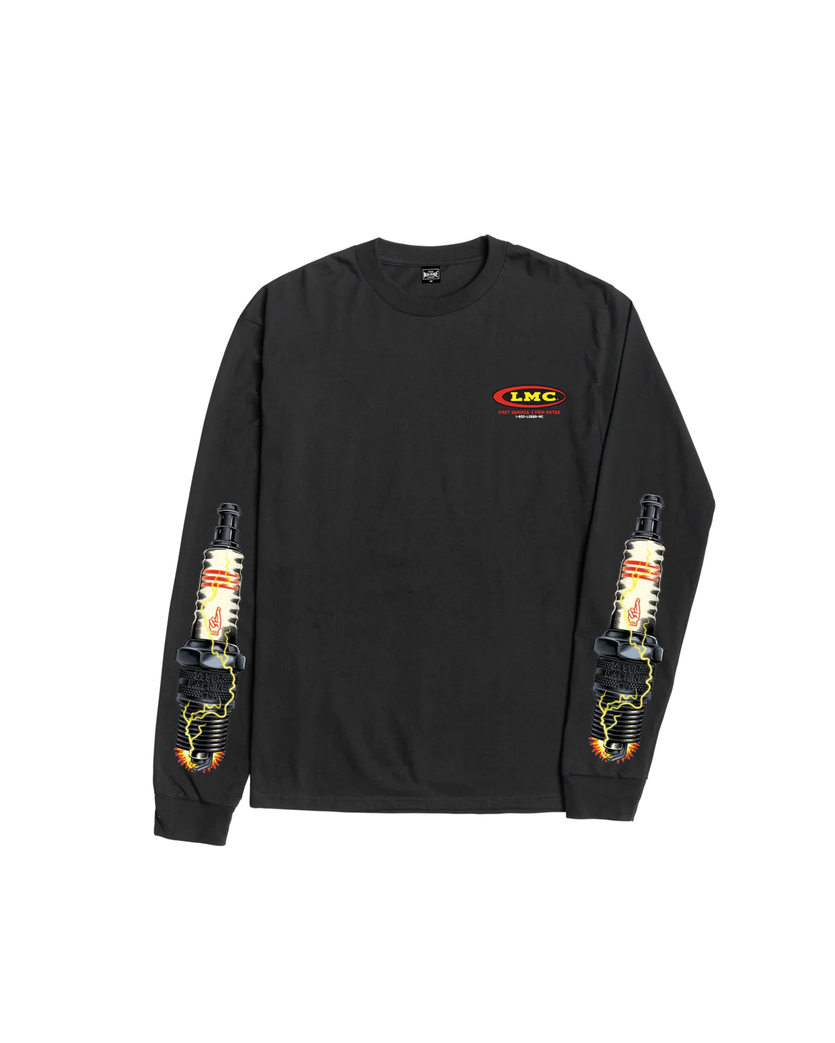 Loser Machine - Auto Parts Long Sleeve T-Shirt Black