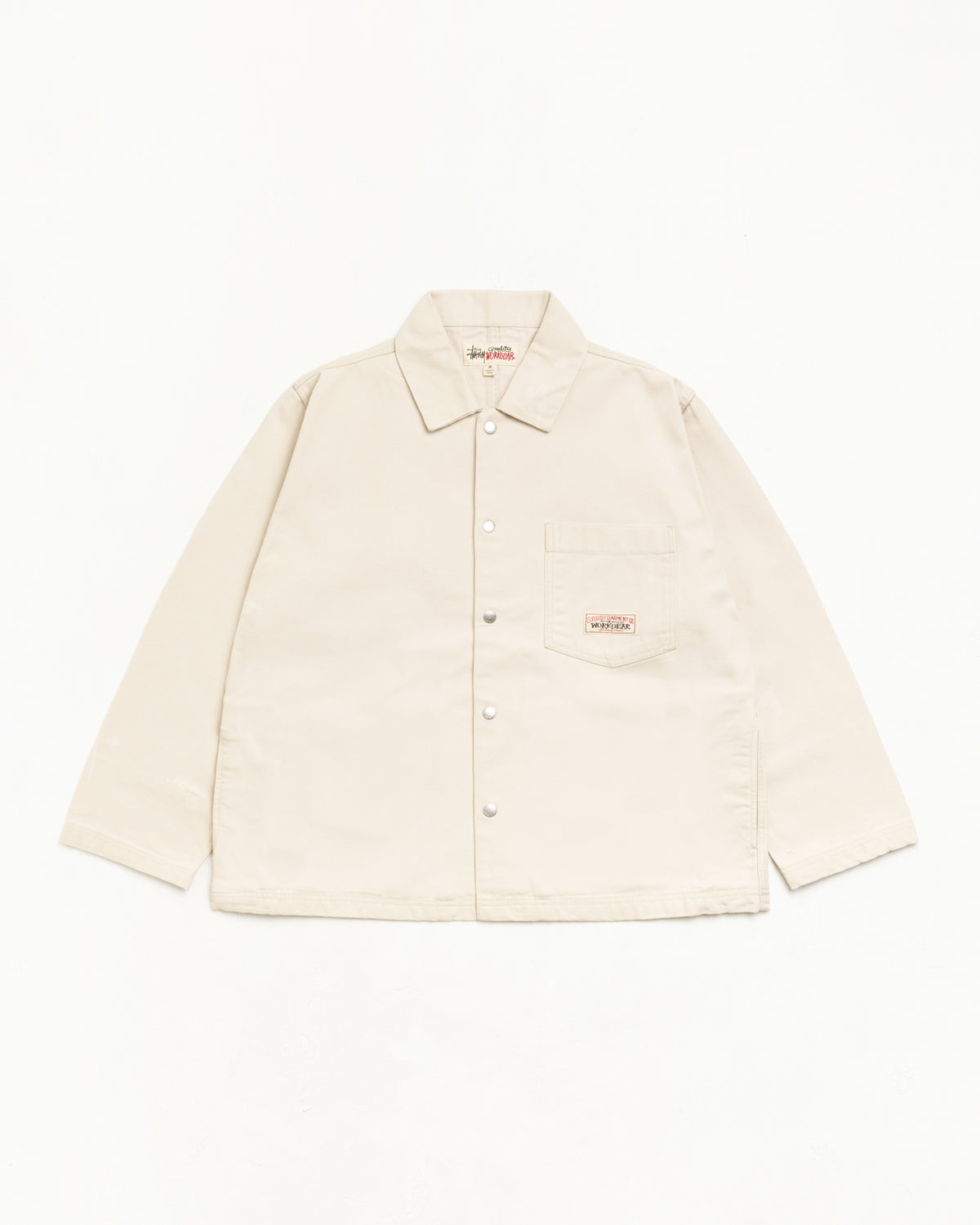 Stussy - Canvas Work Overshirt Bone-1