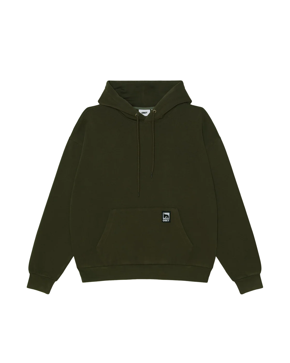 Obey - Post Pullover Hoodie Dusty Black Olive-1