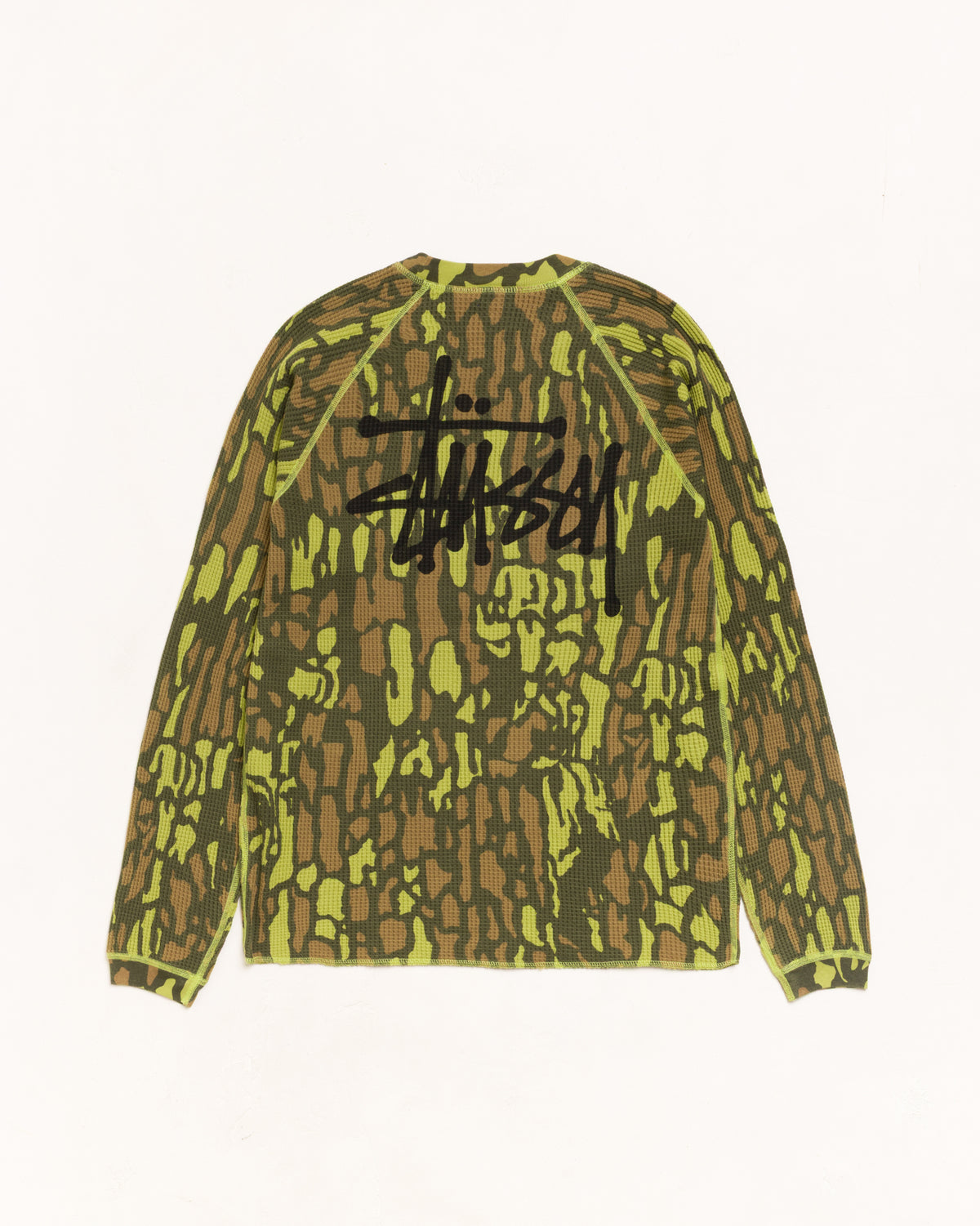 Stussy - Raglan Thermal Tree Bark Camo-2