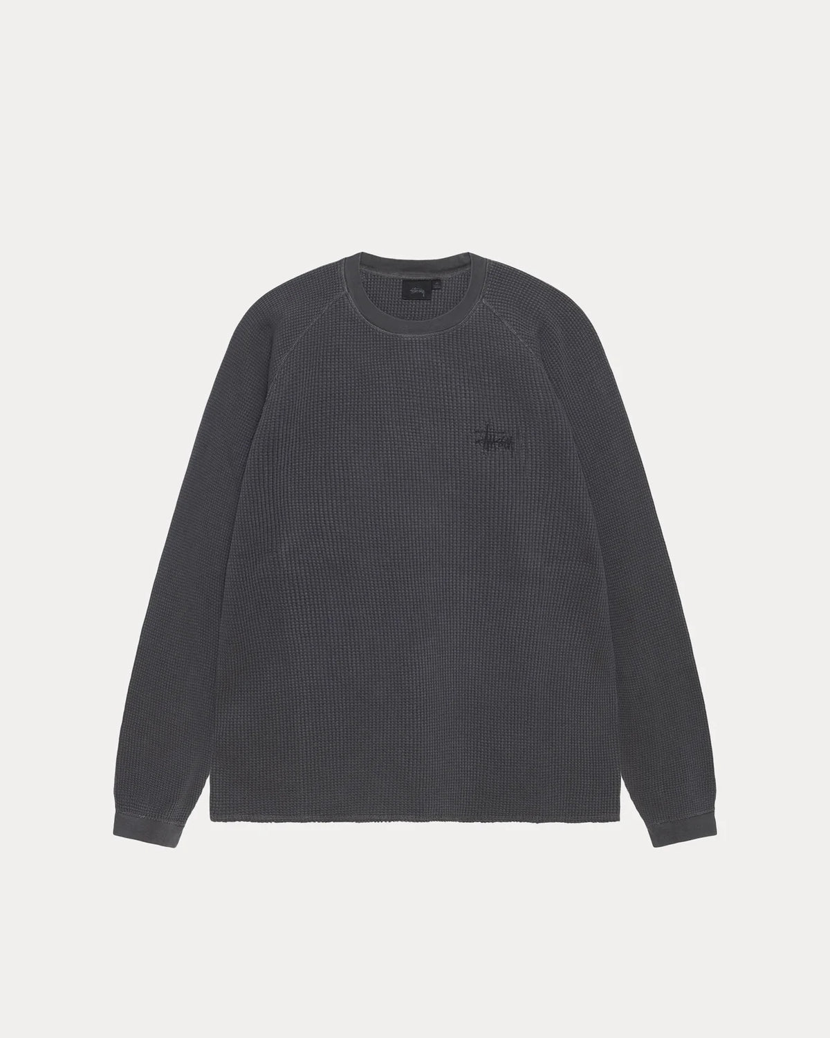 Stussy - Raglan Thermal Washed Black-1