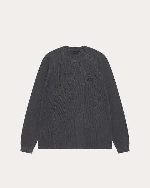 Stussy - Raglan Thermal Washed Black