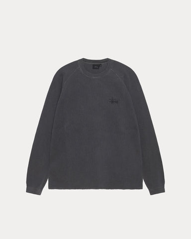 Stussy - Raglan Thermal Washed Black