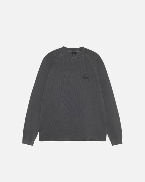 Stussy - Raglan Thermal Basic Stock ~ Washed Black