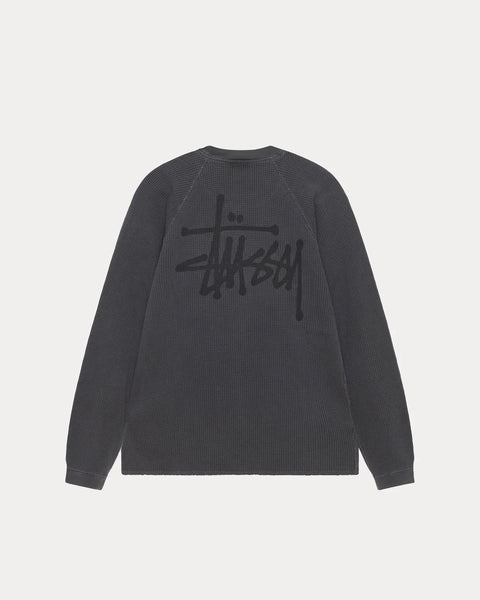 Stussy - Raglan Thermal Washed Black
