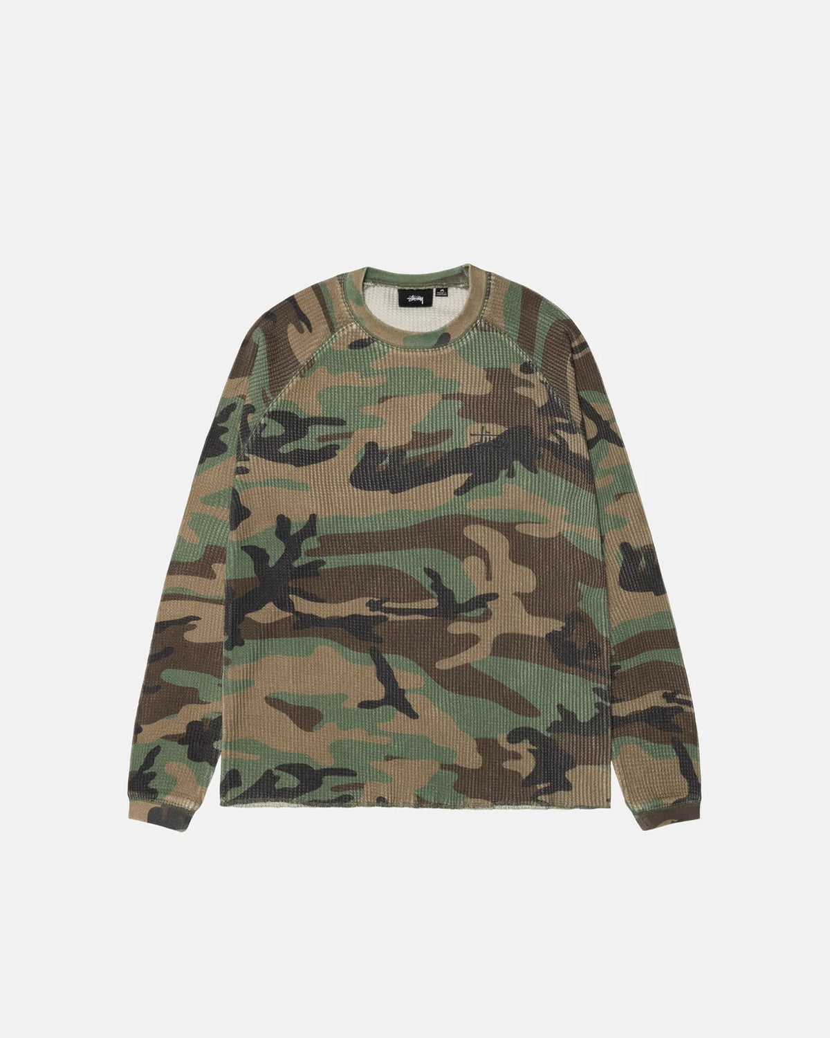 Stussy - Raglan Thermal Woodland Camo-1