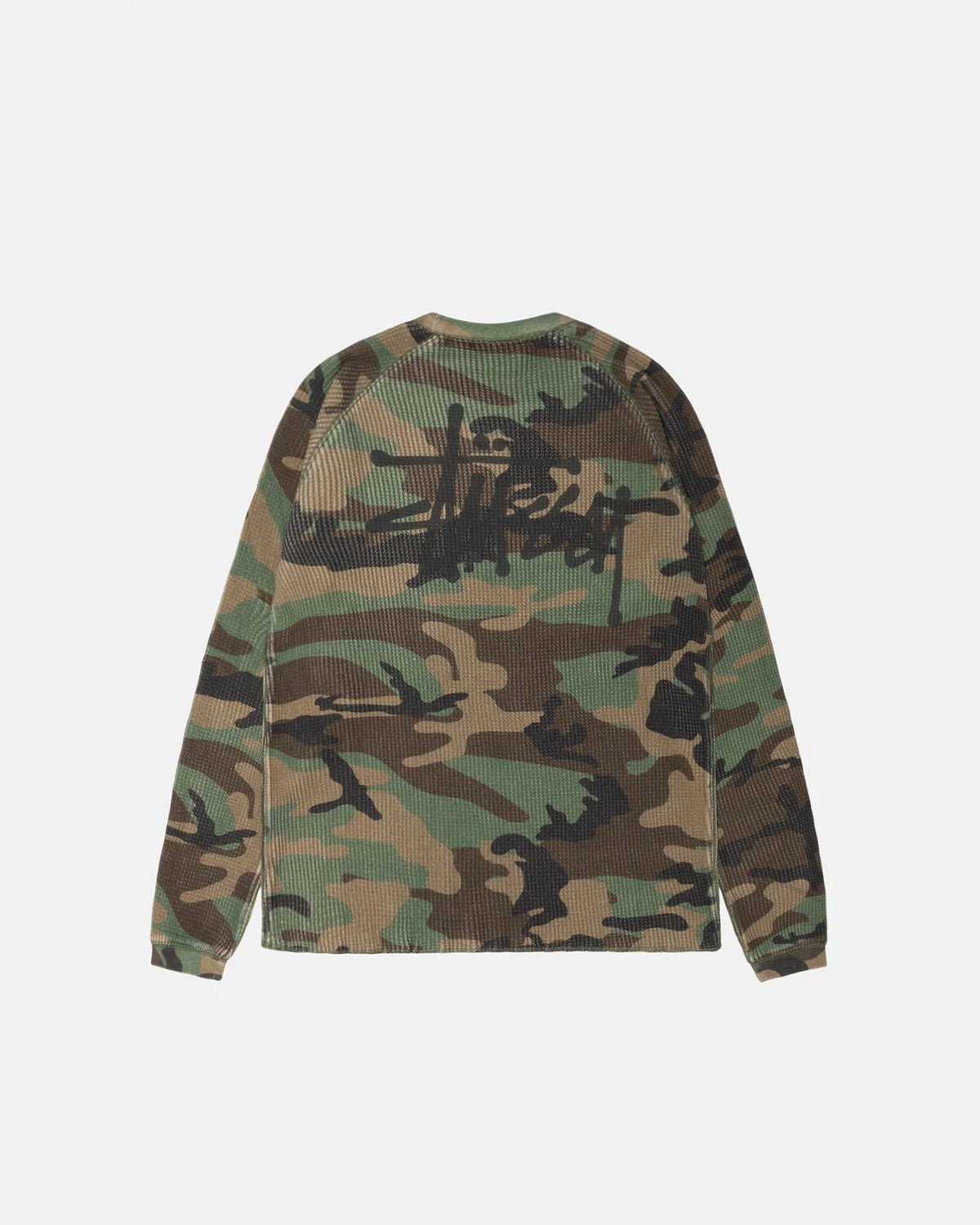 Stussy - Raglan Thermal Woodland Camo-2