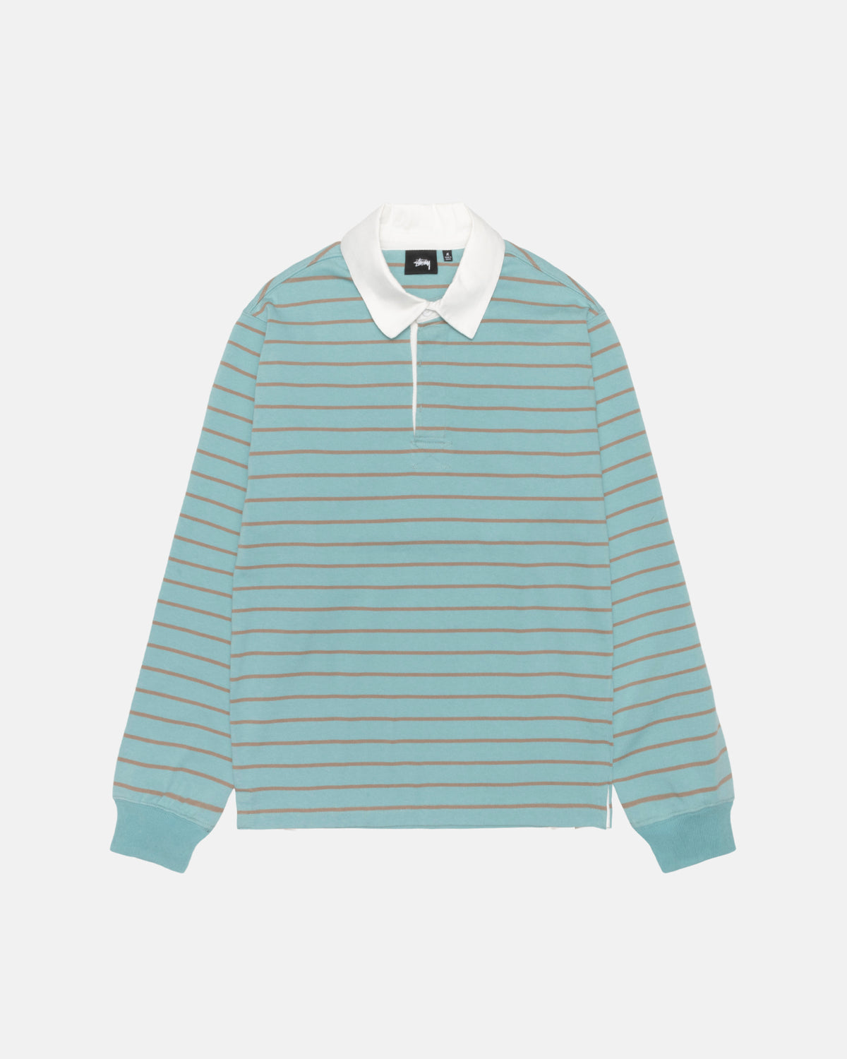 Stussy - Striped Rugby Shirt Blue-1