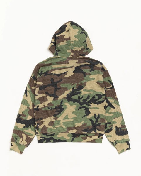 Stussy - Lightweight Thermal Hoodie Camo
