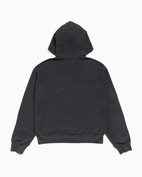 Stussy - Lightweight Thermal Hoodie Faded Black