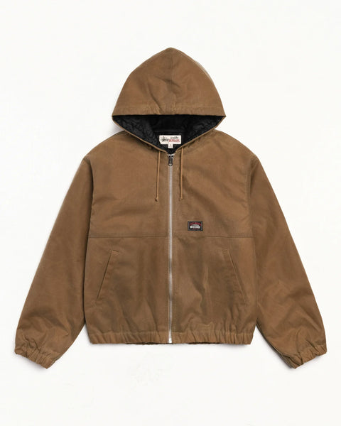 Stussy - Waxed Cotton Work Jacket Khaki