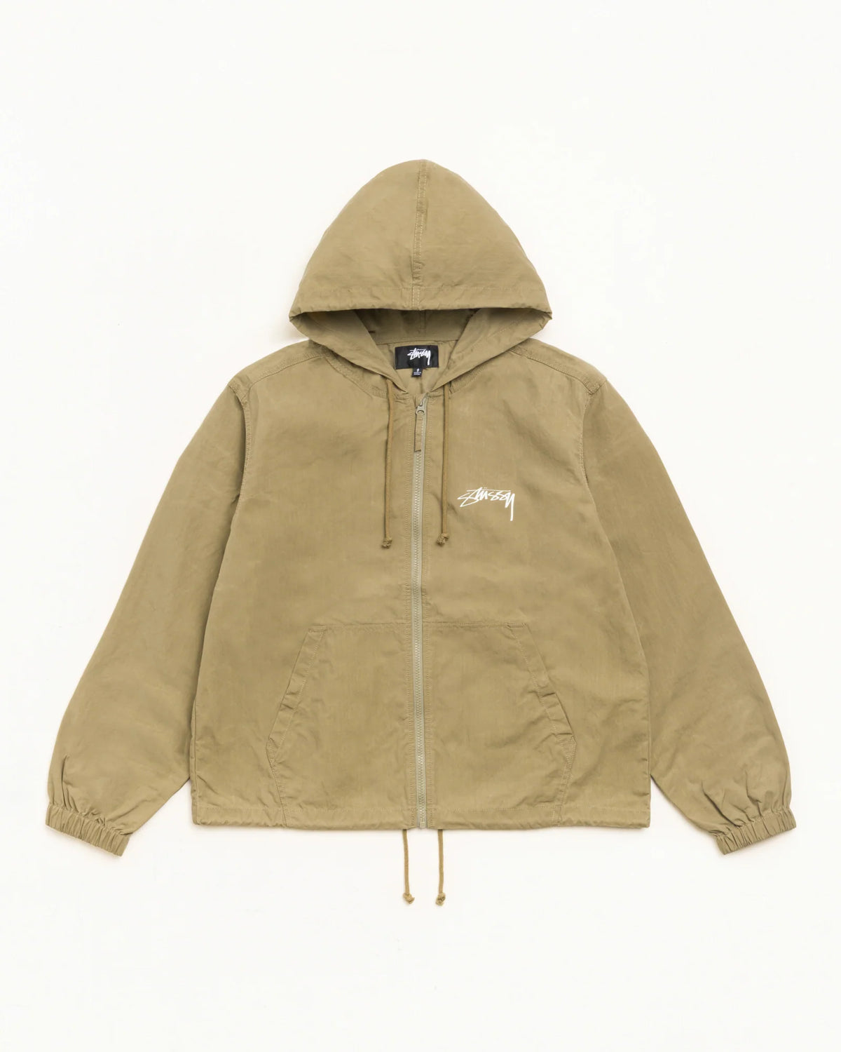 Stussy - Waxed Cotton Beach Shell Olive-1