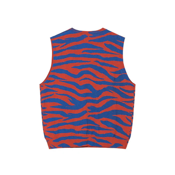 Stussy - Tiger Printed Sweater Vest