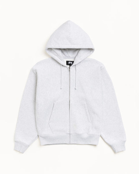 Stussy - Basic Diamond Zip Hoodie Ash Heather