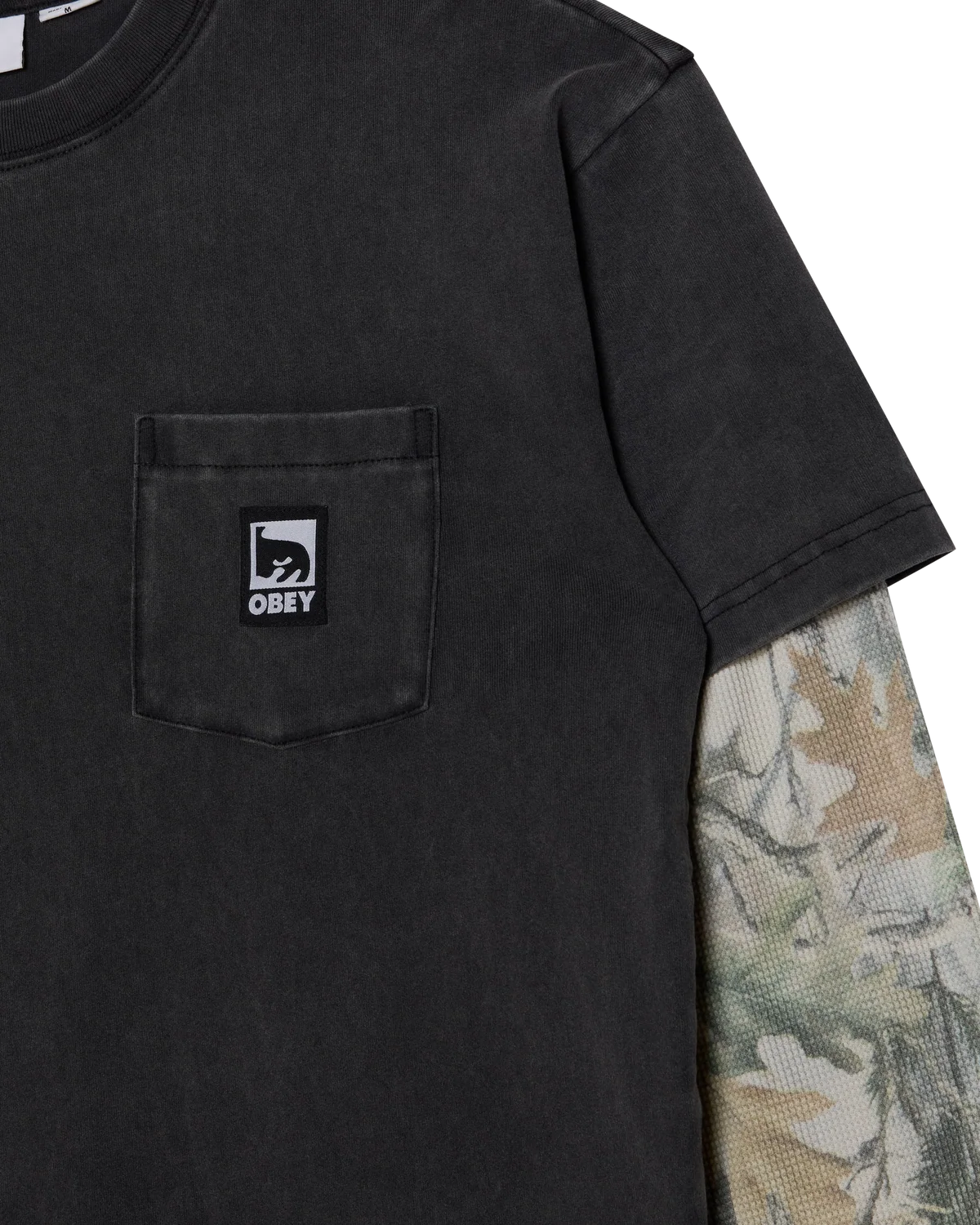 Obey - Post Shirt Dusty Black Limo/Camo-2