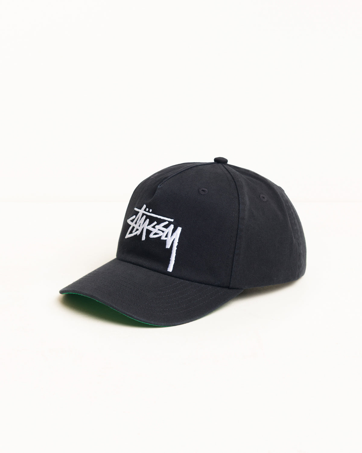 Stussy - Big Stock Mid Depth Cap Black-2