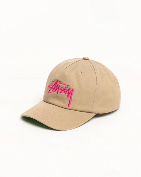 Stussy - Big Stock Mid Depth Cap Khaki