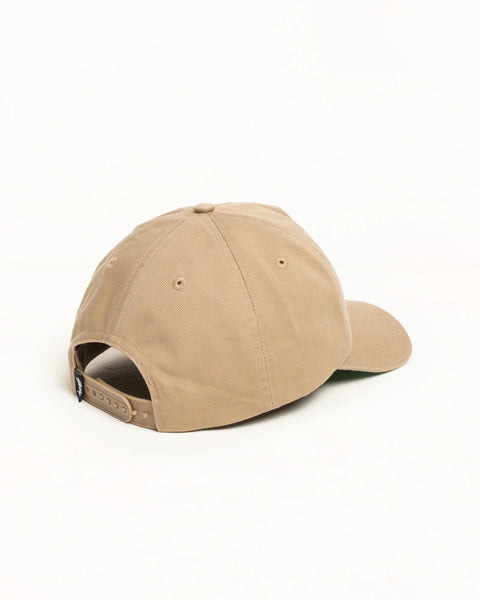 Stussy - Big Stock Mid Depth Cap Khaki