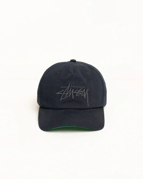 Stussy - Big Stock Mid Depth Cap Navy Eclipse