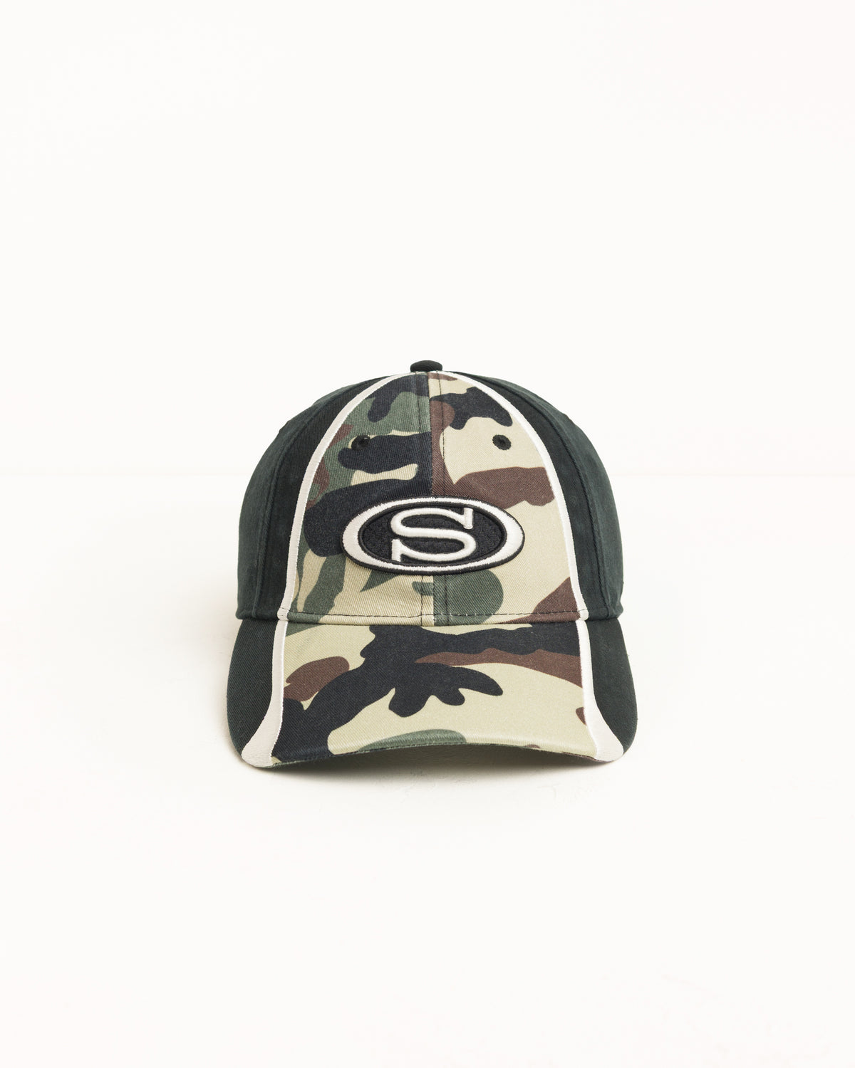 Stussy - Oval Strapback Cap Woodland Camo-1