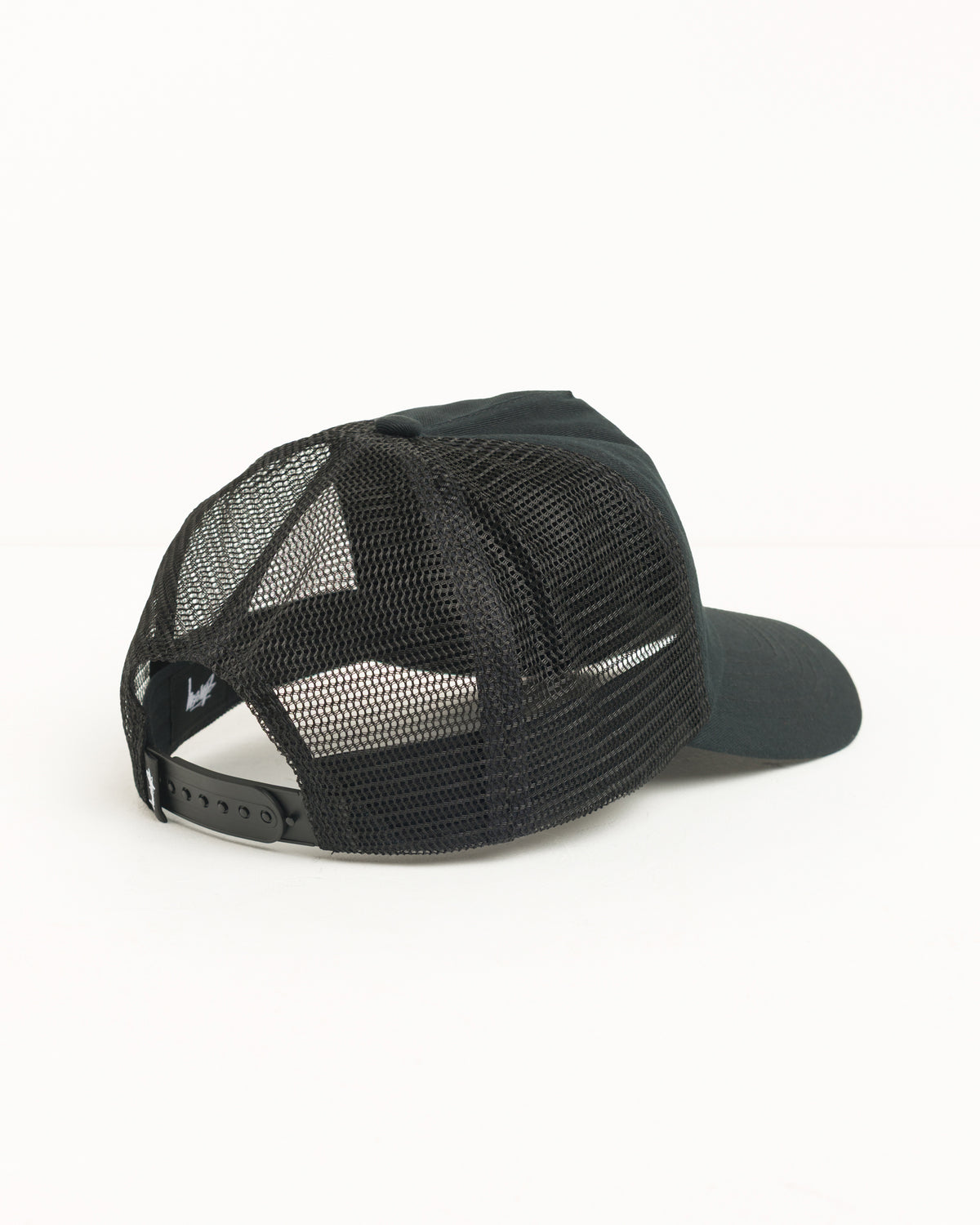 Stussy - Trucker Crown Cap Black-3