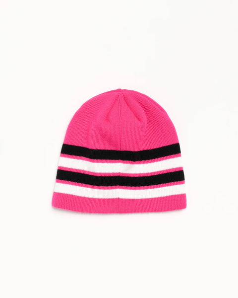 Stussy - Skullcap Basic Stripe Beanie Pink