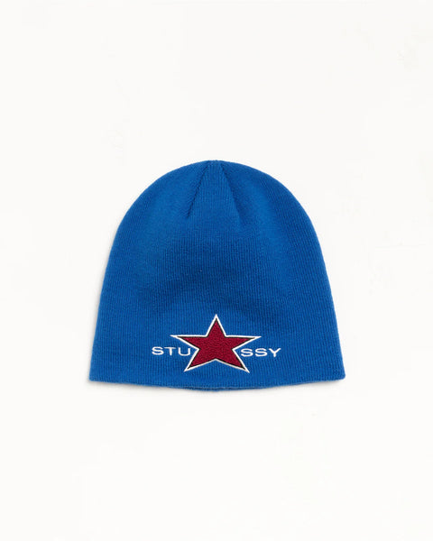 Stussy - Skullcap Star Patch Beanie Blue