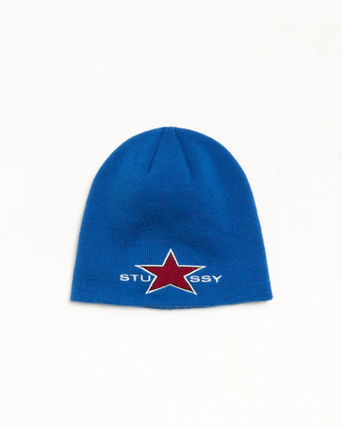 Stussy - Skullcap Star Patch Beanie Blue