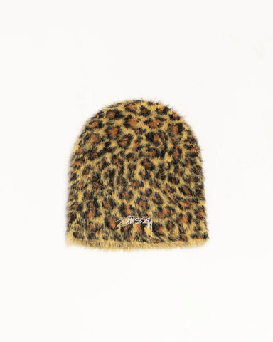 Stussy - Skullcap Leopard Beanie Brown