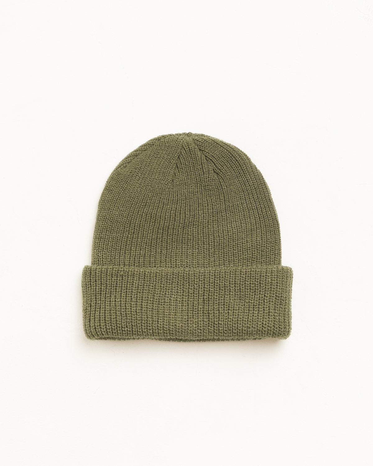 Stussy - Basic Cuff Beanie Dark Olive-2