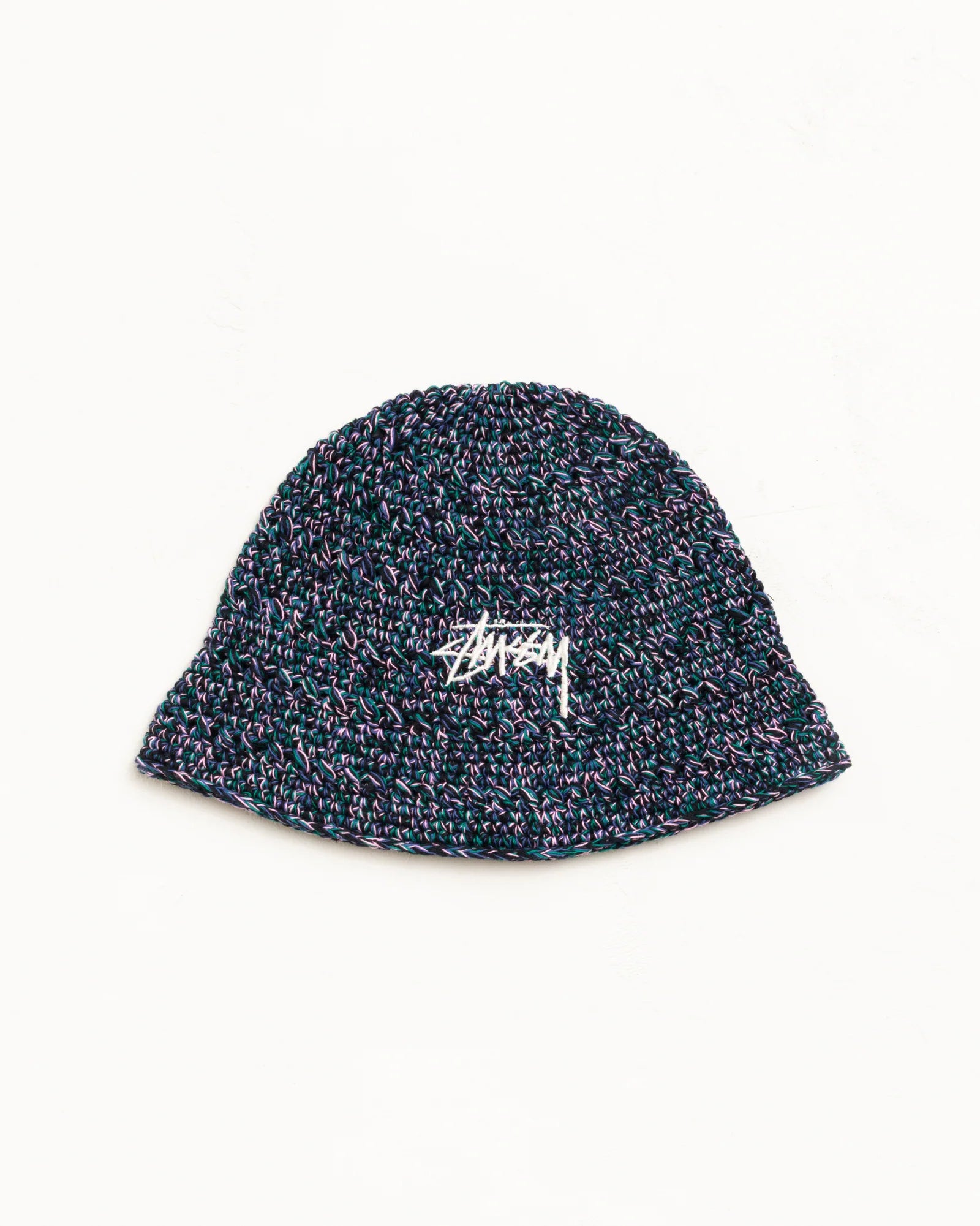 Stussy - Hemp Stock Knit Bucket Hat Multi Navy