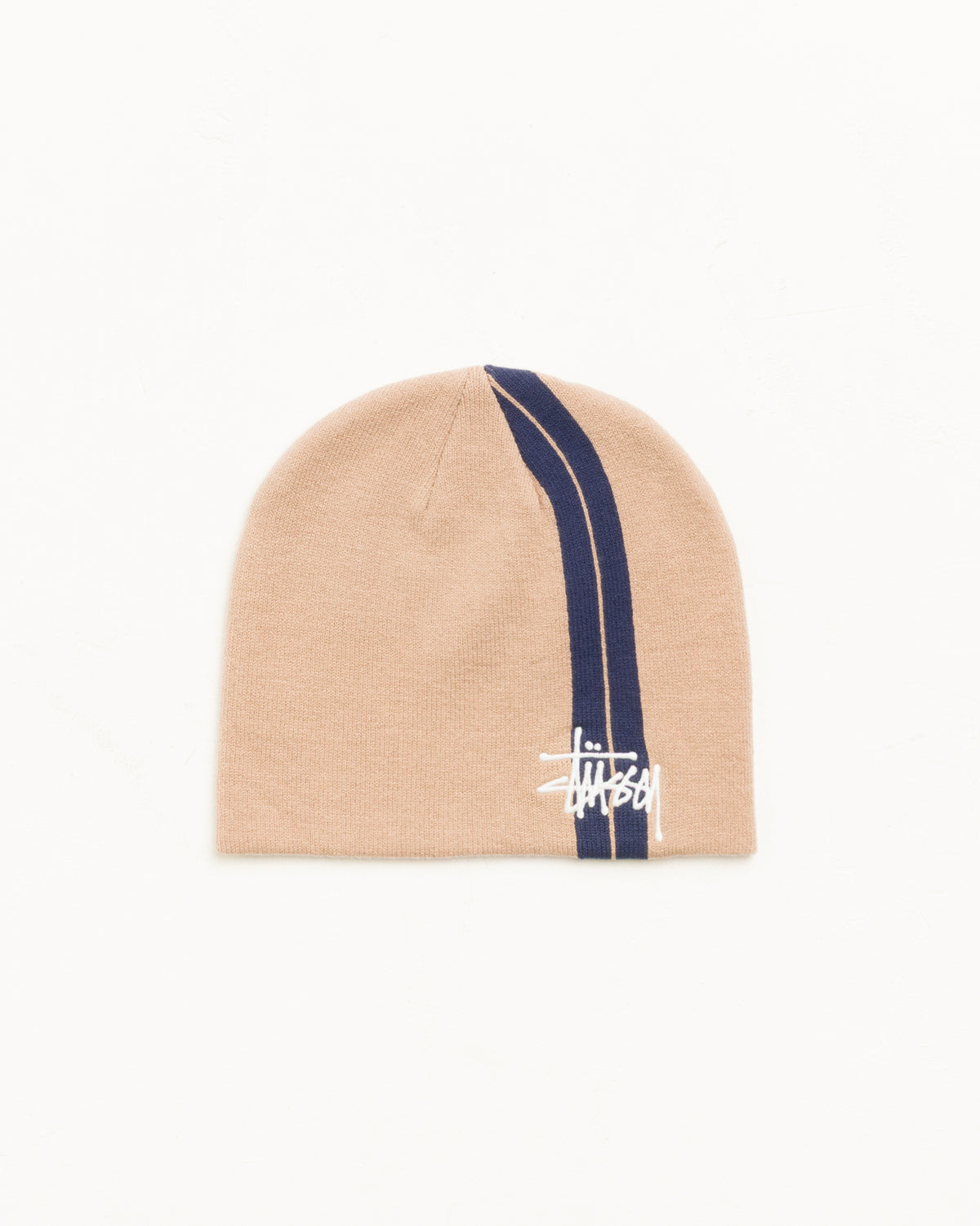 Stussy - Double Stripe Skullcap Khaki-1