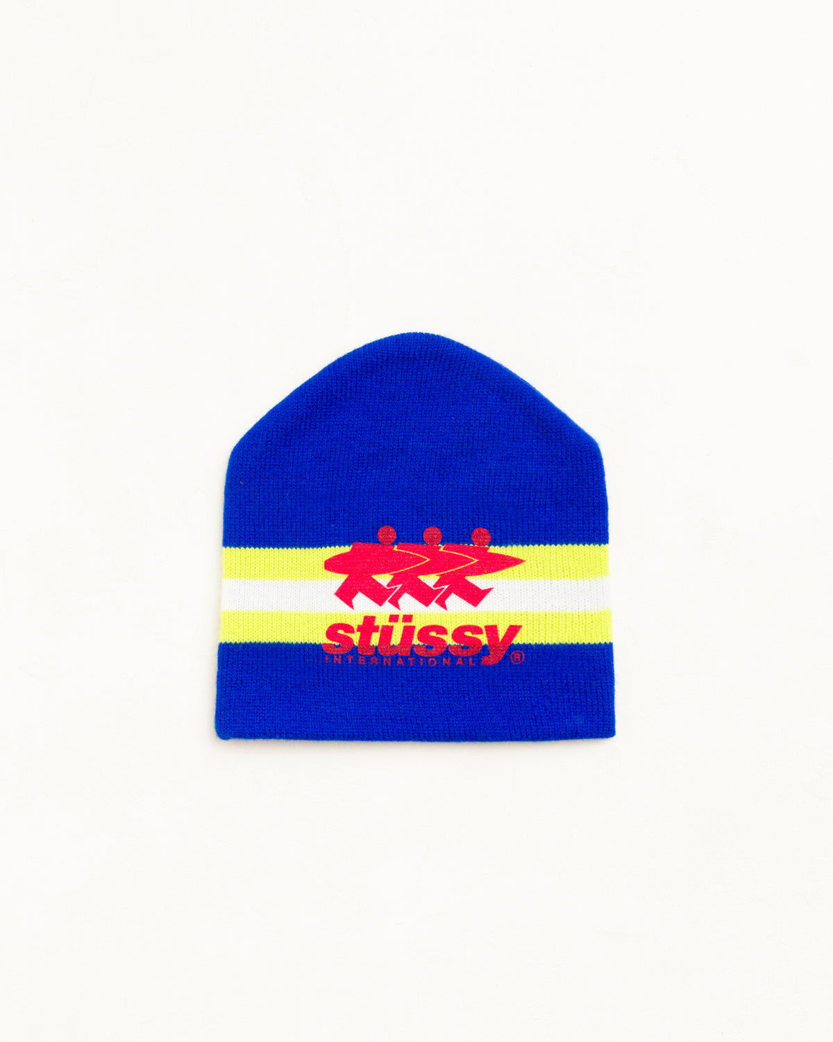 Stussy - Stripe Ski Beanie Blue-1