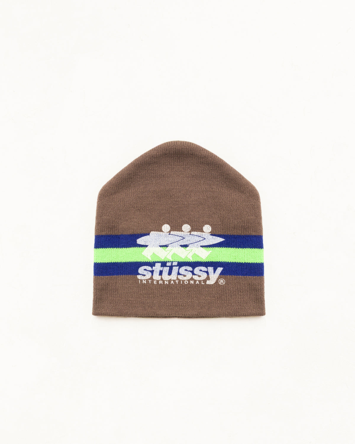 Stussy - Stripe Ski Beanie Tan-1