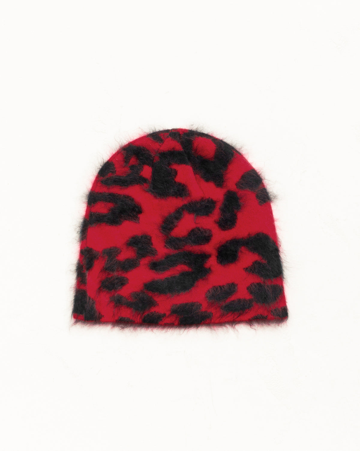 Stussy - Cashmere Leopard Skullcap Red-2