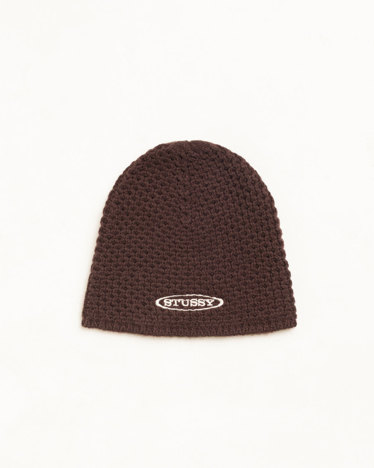 Stussy - Textured Knit Skullcap Brown-1